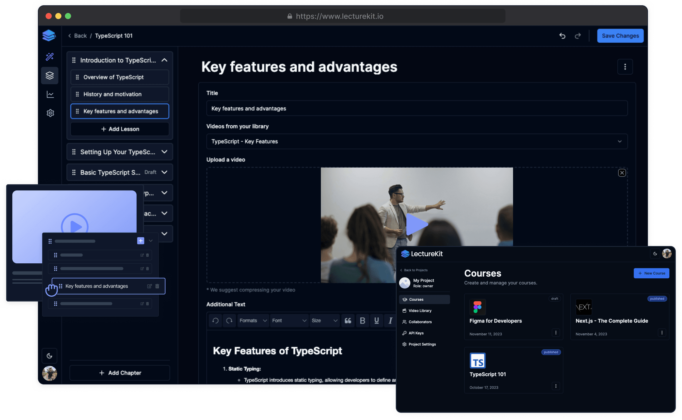 Course Editor Preview